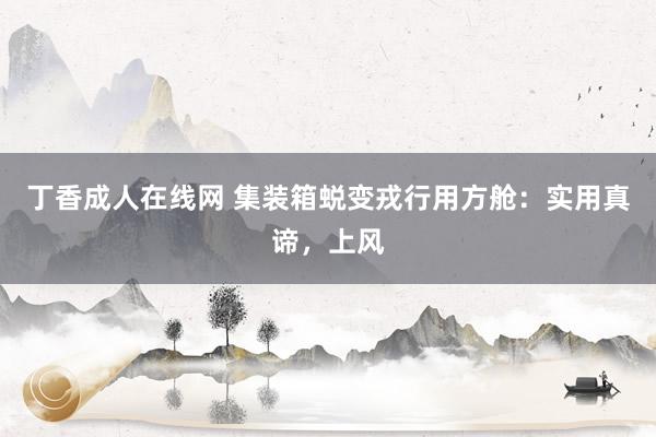 丁香成人在线网 集装箱蜕变戎行用方舱：实用真谛，上风
